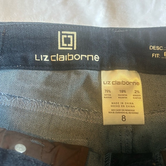 Liz Claiborne NWT denim bootcut jeans size 8 - Picture 3 of 8